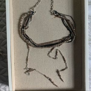 Stella & Dot Versatile Silver and Rose Gold Chain